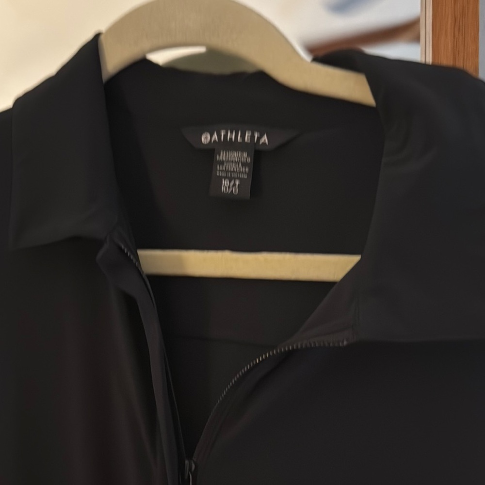 Athleta Black Utility Jacket Solid Matte Finish - image 1